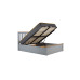 Milano Ottoman Double Bed Stone Grey 135cm