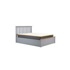 Milano Kingsize Ottoman Double Bed Stone Grey 150cm