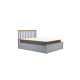 Milano Kingsize Ottoman Double Bed Stone Grey 150cm