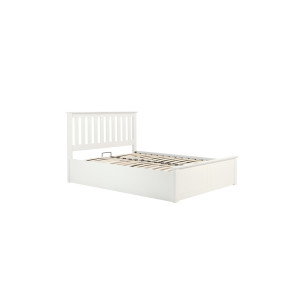 Milano Ottoman Double Bed White 135cm