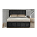 Osaka  Double Bed - Black Crushed Velvet