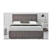 Osaka Small Double Bed - Grey 