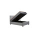 Alexander Ottoman Double Bed Grey 135Cm