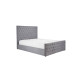 Danson King Bed Grey Velvet 150cm