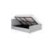 Lucia Side Small Ottoman Double Bed Grey 120cm