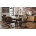 Brooklyn Solid Oak Dining Table + 4 Chairs Set