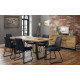 Brooklyn Solid Oak Dining Table + 4 Soho Chairs Set
