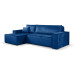 Calix blue left hand facing chaise corner sofa bed