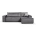 Calix graphite right hand facing chaise corner sofa bed