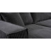 Calix U shaped black corner sofa bed