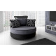 Cambridge Swivel Chair Black Grey