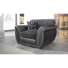 Cambridge 1 Seater Armchair Black Grey