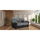 Carrick 2 Seater Black Grey