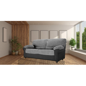 Carrick 3 Seater Black Grey