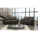 Capri 3+2 Seater Black Leather Sofa 