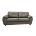 Capri 3 Seater Black Leather Sofa 