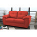 Capri 2 Seater Red Leather Sofa 
