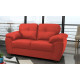Capri 2 Seater Red Leather Sofa 