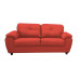 Capri 2 Seater Red Leather Sofa 