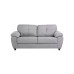 Capri 3 Seater Black Leather Sofa 
