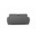 Capri 3 Seater Grey Leather Sofa 