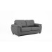 Capri 3 Seater Grey Leather Sofa 