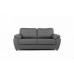 Capri 3 Seater Grey Leather Sofa 