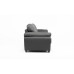 Capri 3 Seater Grey Leather Sofa 