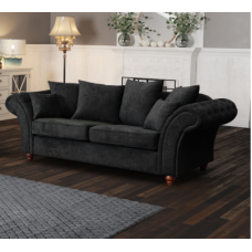 Charme 3 Seater Black
