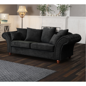 Charme 3 Seater Black
