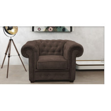 Chesterfield Brown Club Chair 
