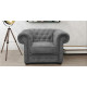 Chesterfield Graphite Club Chair 