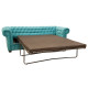 Chesterfield 2 Seater Sofa Bed Ocean Blue