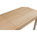 Curve Oak Natural Lacquered Extending Dining Table
