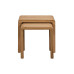 Curve Oak Natural Lacquered Nest of 2 Tables