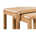 Curve Oak Natural Lacquered Nest of 2 Tables