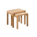 Curve Oak Natural Lacquered Nest of 2 Tables
