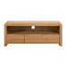 Curve Oak Natural Lacquered TV Unit