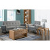 Curve Oak Natural Lacquered TV Unit