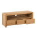 Curve Oak Natural Lacquered TV Unit