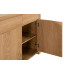 Curve Oak Natural Lacquered 3 Door 3 Drawer Sideboard