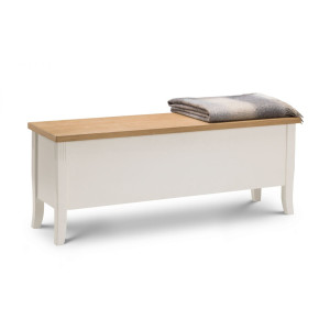 Davenport Oak Veneered Storage Bench