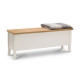 Davenport Oak Veneered Storage Bench