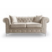 Enchanted Beige Plush 3 Seater Sofa