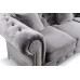 Enchanted Grey Plush 2 Seater Sofa