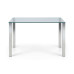 Enzo Chrome & Glass Compact Dining Table