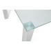 Enzo Chrome & Glass Compact Dining Table