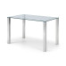 Enzo Chrome & Glass Compact Dining Table
