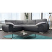 Madrid 1CR2 Left Corner Sofa Bed Black and Grey