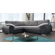 Madrid 1CR2 Left Corner Sofa Bed Black and Grey